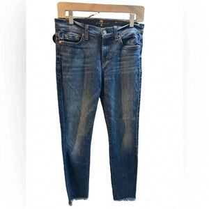 7 for all of mankind jeans size 27 the ankle skinny.